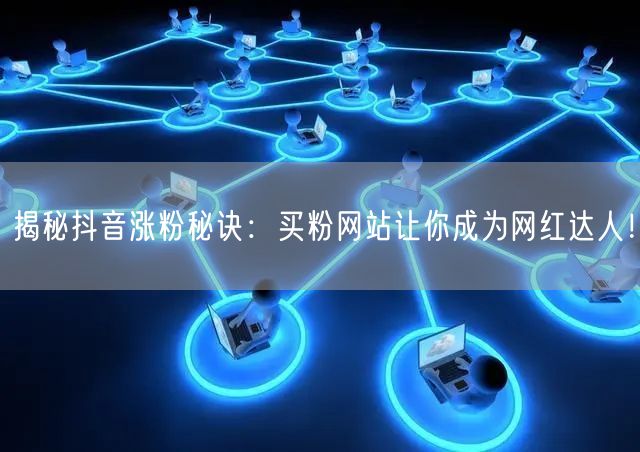 揭秘抖音涨粉秘诀：买粉网站让你成为网红达人！