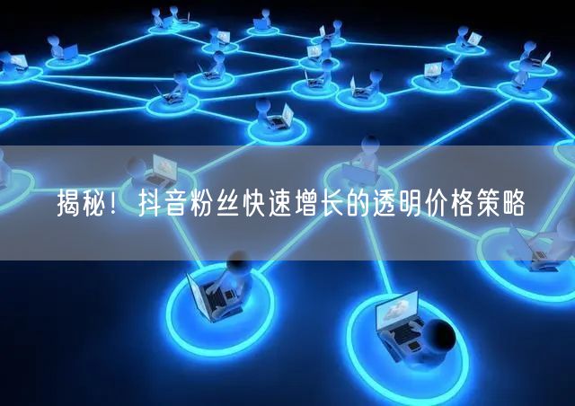揭秘！抖音粉丝快速增长的透明价格策略