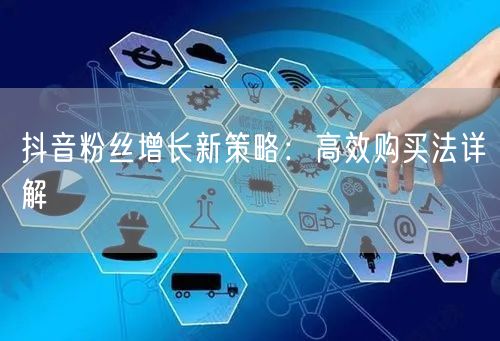 抖音粉丝增长新策略：高效购买法详解