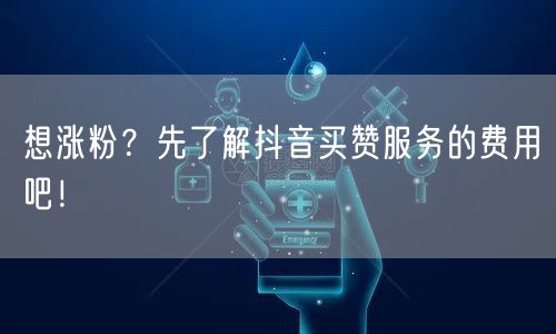 想涨粉？先了解抖音买赞服务的费用吧！