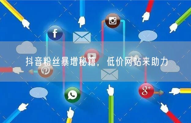 抖音粉丝暴增秘籍，低价网站来助力